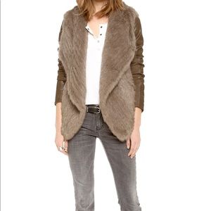 June fur and leather jacket